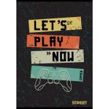 ŠOLSKI ZVEZEK STREET GAMING A4 ČRTAN Z ROBOM, 54 LISTOV, SORT