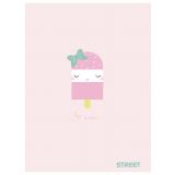 ŠOLSKI ZVEZEK STREET SWEET A4 ČRTAN Z ROBOM, 54 LISTOV, SORT