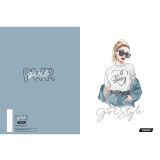 ŠOLSKI ZVEZEK TARGET A4 BREZČRTNI GIRL POWER 28181 52L