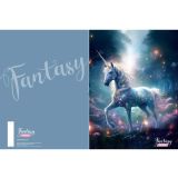 ŠOLSKI ZVEZEK TARGET A4 ČRTAST Z ROBOM FANTASY 27018