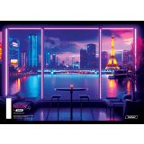 ŠOLSKI ZVEZEK TARGET A4 ČRTE CITY NEON 28930