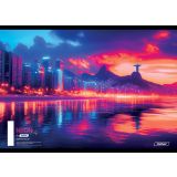 ŠOLSKI ZVEZEK TARGET A4 ČRTE CITY NEON 28930