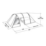 ŠOTOR EASY CAMP GALAXY 400, ORANŽEN