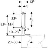 SPLAKOVALNIK, NADOMETNI GEBERIT AP116PLUS NM ALPSKO BELA