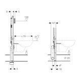 SPLAKOVALNIK, PODOMETNI GEBERIT DUOFIX SIGMA 8 CM H=114 CM