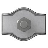 DODATEK DÖRNER + HELMER SPONKA ZA VRV SIMPLEX 2MM POCINKANA ZAV=2KOS