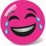 STAR ŽOGA EMOJI, SORT., 23CM