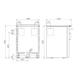 ŠTEDILNIK NA DRVA SENKO SG-60 S PEČICO INOX