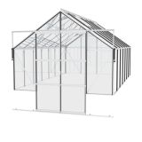 STEKLEN RASTLINJAK VITAVIA CASSANDRA 11500 ESG 3MM ALU 2.6X4.5M