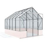 STEKLEN RASTLINJAK VITAVIA CASSANDRA 8300, ESG 3 MM ČRNA, ANODIZIRAN ALUMINIJ