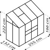 STEKLEN RASTLINJAK VITAVIA IDA 3300 ESG3MM ČRNA