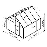 STEKLEN RASTLINJAK VITAVIA MERIDIAN 1 6700 ESG3MM SMARAGDNA 2.6X2.6M