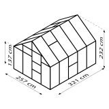 STEKLEN RASTLINJAK VITAVIA MERIDIAN 1 8300 ESG3MM ALU 2.6X3.2M
