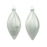 STEKLENA BUNKA DECORIS FI 6X13 CM, BELA, VZOREC 3/1