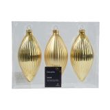 STEKLENA BUNKA DECORIS FI 6X13 CM, ZLATA, VZOREC 3/1