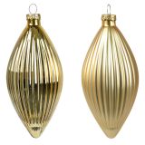 STEKLENA BUNKA DECORIS FI 6X13 CM, ZLATA, VZOREC 3/1