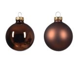 STEKLENA BUNKA DECORIS KAVA FI 6 CM 10/1 SIJOČA/MAT SORTIRANO