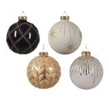 STEKLENA BUNKA DECORIS MAT/PROZORNA RAZLIČNE BARVE FI 8 CM