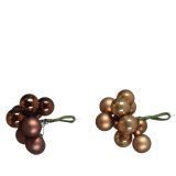 STEKLENA BUNKA DECORIS NA ŽICI MIX RJAVE BARVE SORTIRANO