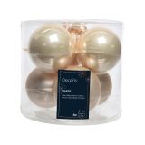 STEKLENA BUNKA DECORIS PERLA FI 8 CM 6/1 MAT SORTIRANO