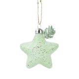 STEKLENA BUNKA DECORIS SRCE, ZVEZDA, SMEREKA 10 CM, VZOREC, SORTIRANO