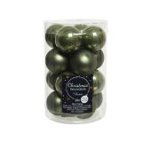 STEKLENA BUNKA DECORIS ZELENE MAT/SIJOČE 16/1 FI 3.5 CM