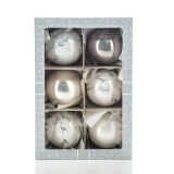 STEKLENA BUNKA GLOSSTYLE 80 MM 6/1 SREBRNA 3 Z IN 3 BREZ DEKORJA