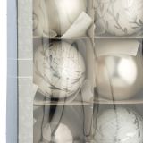 STEKLENA BUNKA GLOSSTYLE 80 MM 6/1 SREBRNA 3 Z IN 3 BREZ DEKORJA