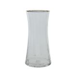 STEKLENA VAZA DECORIS 23 CM, PROZORNA