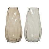 STEKLENA VAZA DECORIS 28 CM, TRANSPARENTNA, SORT.