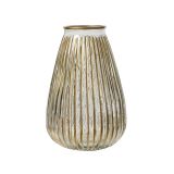 STEKLENA VAZA DECORIS PROZORNO ZLATA FI 19 CM. 29 CM