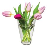 STEKLENA VAZA STEKLARNA HRASTNIK CONIC 12.5X17 CM