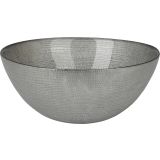 SERVIRNA SKLEDA EH STEKLENA, SIVE BARVE FI 28 CM