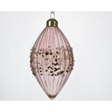 STEKLENE BUNKE ROZA BARVE, RAZLIČNE OBLIKE