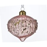 STEKLENE BUNKE ROZA BARVE, RAZLIČNE OBLIKE