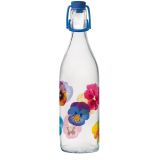 STEKLENICA ZA VODO CERVE 1 LIT POP FLOWER S POKROVOM