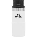 STANLEY THE CLASSIC TRIGGER-ACTION TRAVEL MUG 0.35L, POLAR BELA, VAKUUMSKO IZLOIRANA STEKLENIČKA