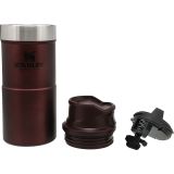 STANLEY THE CLASSIC TRIGGER-ACTION TRAVEL MUG 0.35L, WINE RDEČA, VAKUUMSKO IZLOIRANA STEKLENIČKA