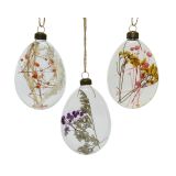 STEKLENO JAJCE DISK, SUHO CVETJE, SORT