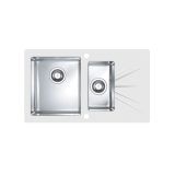 STEKLENO POMIVALNO KORITO ALVEUS KARAT 20, BELA 860X500 MM LEVI