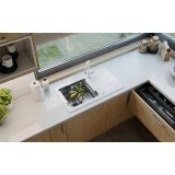 STEKLENO POMIVALNO KORITO QUADRON HUGH 111 BEL