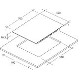 STEKLOKERAMIČNA PLOŠČA CANDY CH 74 BVT