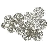 STENSKA DEKORACIJA 123X2X90 CM,SREB.