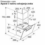 STENSKA KUHINJSKA NAPA BOSCH DWK67FN20