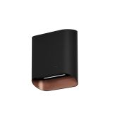 STENSKA KUHINJSKA NAPA CIARKO DESIGN SIMPLE, ČRNA IN ROŽNATO ZLATA