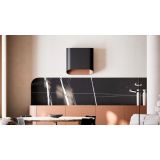 STENSKA KUHINJSKA NAPA CIARKO DESIGN SIMPLE, ČRNA IN ROŽNATO ZLATA