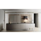 STENSKA KUHINJSKA NAPA CIARKO DESIGN SIMPLE, ČRNA IN ROŽNATO ZLATA