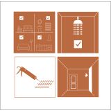 STENSKA OBLOGA ARTENS PVC RENOWALL 70X40 CM SIJOČ BEL MARMOR