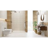 STENSKA PLOŠČICA CERAMICA KONSKIE OREGON CREAM RELIEF 25X75 STARA PROIZ., RDEČA GLINA