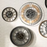 STENSKA URA ATMOSPHERE PAUL, FI 57 CM ZLATO-SIVA